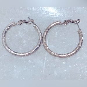 Vintage Silver Hoops